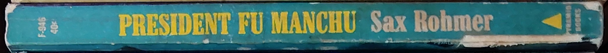 Sax Rohmer  PRESIDENT FU MANCHU spine of book image