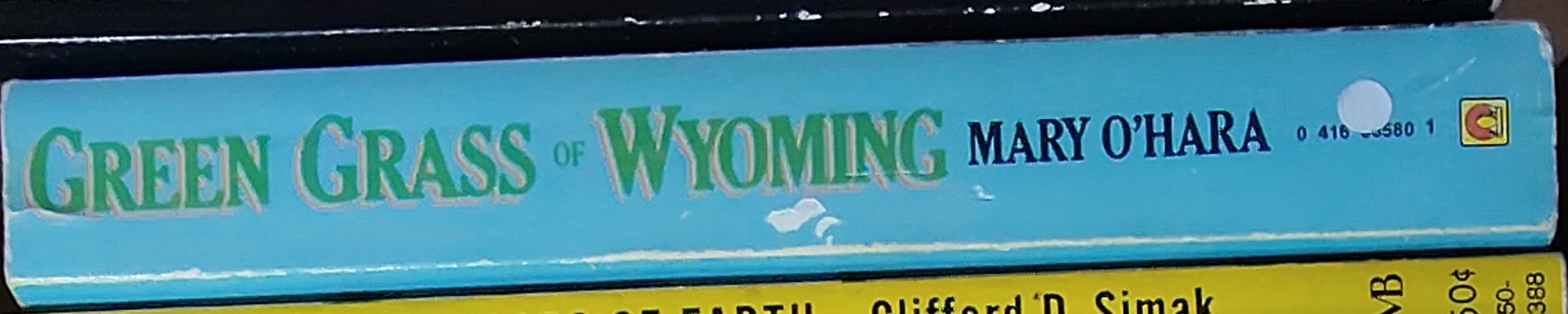 Mary O'Hara  GREEN GRASS OF WYOMING spine of book image
