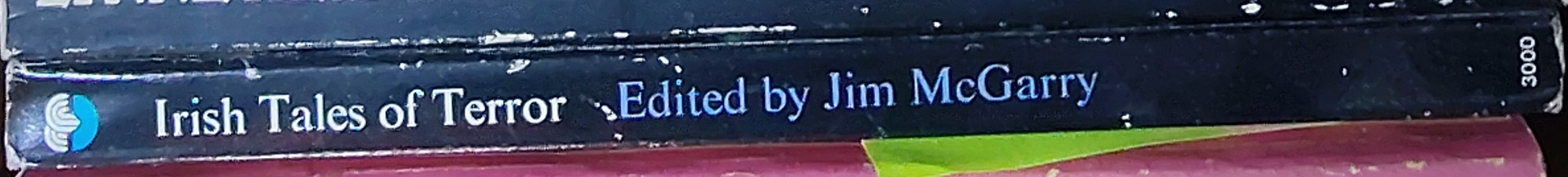 Jim McCarry (edits) IRISH TALES OF TERROR spine of book image