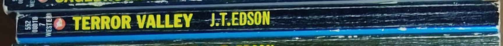 J.T. Edson  TERROR VALLEY spine of book image