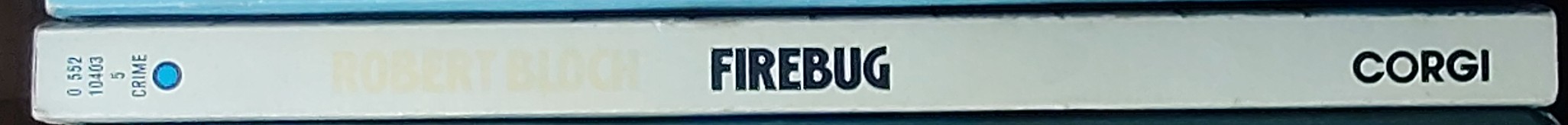 Robert Bloch  FIREBUG spine of book image