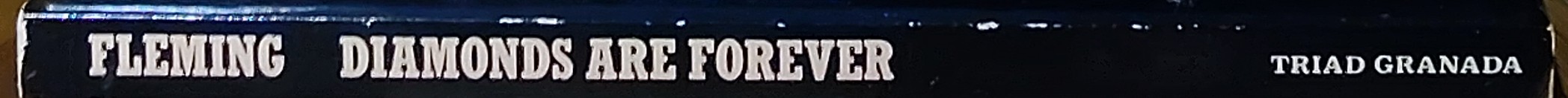 Ian Fleming  DIAMONDS ARE FOREVER spine of book image