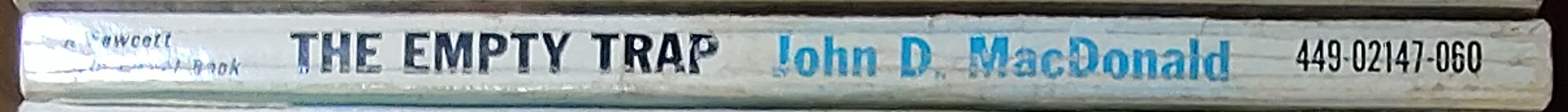 John D. MacDonald  THE EMPTY TRAP spine of book image