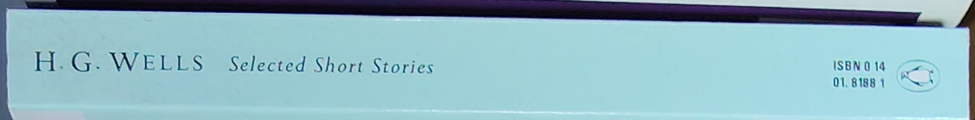 H.G. Wells  SELECTED SHORT STORIES spine of book image