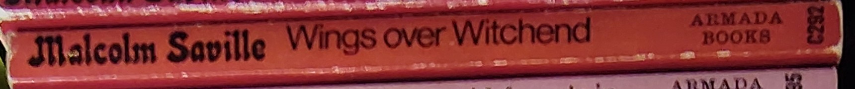 Malcolm Saville  WINGS OVER WITCHEND spine of book image