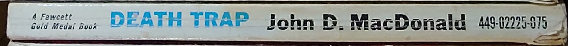 John D. MacDonald  DEATH TRAP spine of book image