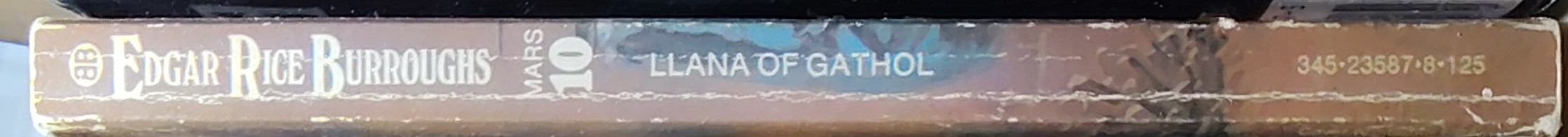 Edgar Rice Burroughs  LLANA OF GATHOL spine of book image