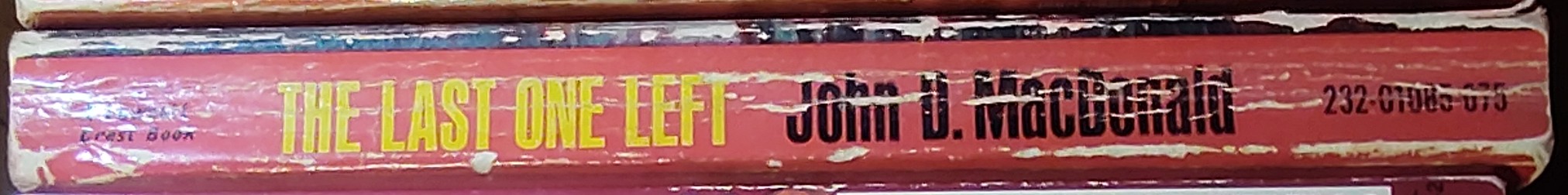 John D. MacDonald  THE LAST ONE LEFT spine of book image