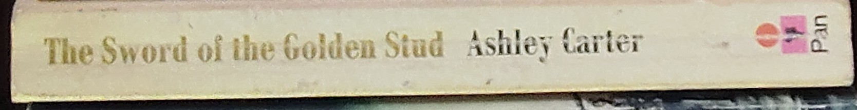 Ashley Carter  THE SWORD OF THE GOLDEN STUD spine of book image