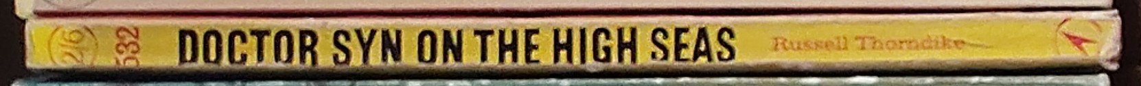 Russell Thorndike  DOCTOR SYN ON THE HIGH SEAS spine of book image
