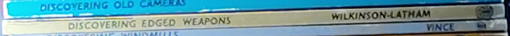 WEAPONS, Discovering Edged  spine of book image