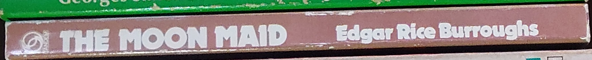 Edgar Rice Burroughs  THE MOON MAID spine of book image
