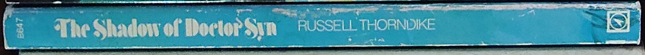 Russell Thorndike  THE SHADOW OF DOCTOR SYN spine of book image