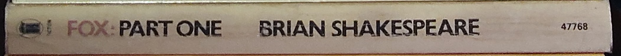 Brian Shakespeare  FOX. Part 1 (Thames TV) spine of book image