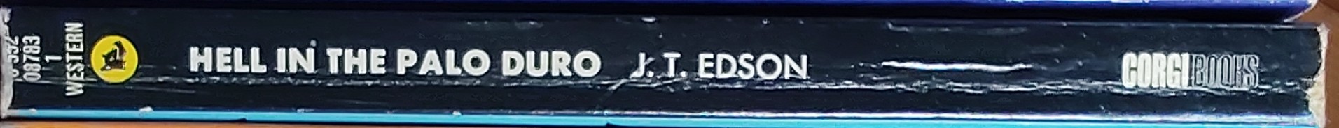 J.T. Edson  HELL IN THE PALO DURO spine of book image
