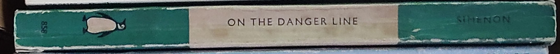 Georges Simenon  ON THE DANGER LINE spine of book image