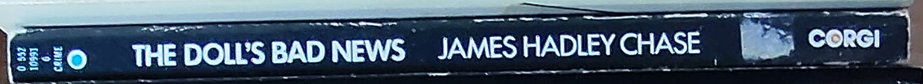 James Hadley Chase  THE DOLL'S BAD NEWS spine of book image