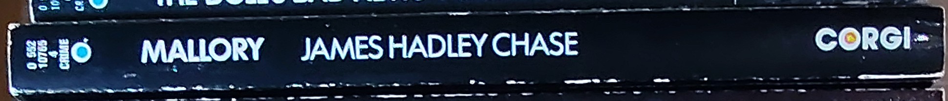 James Hadley Chase  MALLORY spine of book image