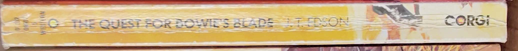 J.T. Edson  THE QUEST FOR BOWIE'S BLADE spine of book image