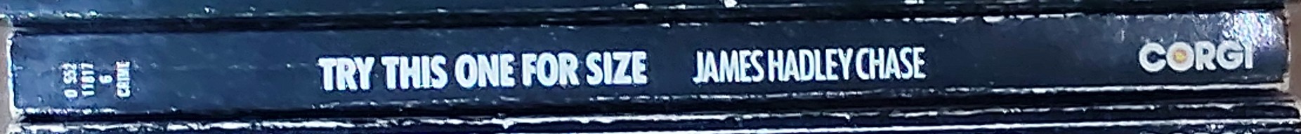 James Hadley Chase  TRY THIS ONE FOR SIZE spine of book image