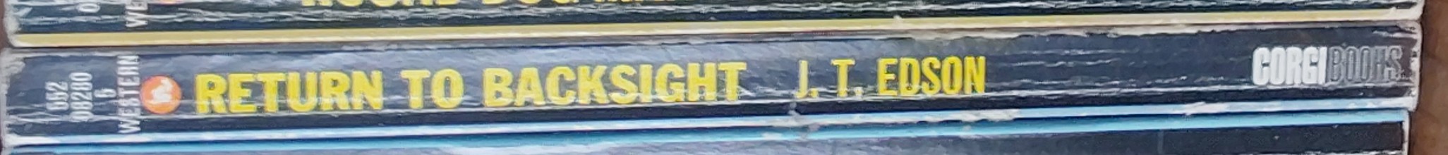 J.T. Edson  RETURN TO BACKSIGHT spine of book image