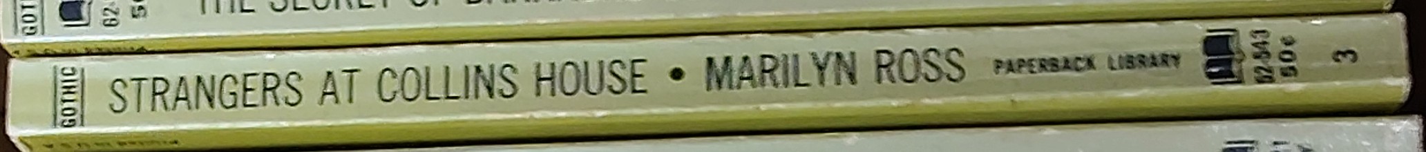 Marilyn Ross  STRANGERS AT COLLINS HOUSE spine of book image