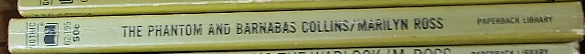 Marilyn Ross  THE PHANTOM AND BARNABAS COLLINS spine of book image