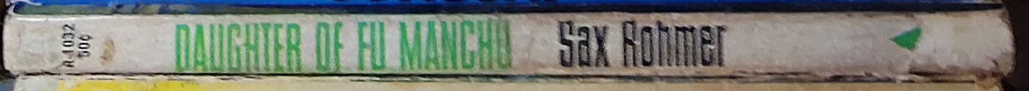 Sax Rohmer  DAUGHTER OF FU-MANCHU spine of book image