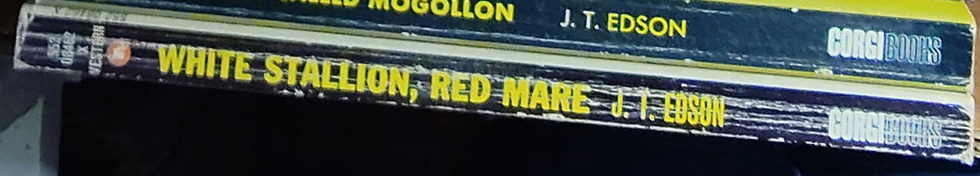 J.T. Edson  WHITE STALLION, RED MARE spine of book image