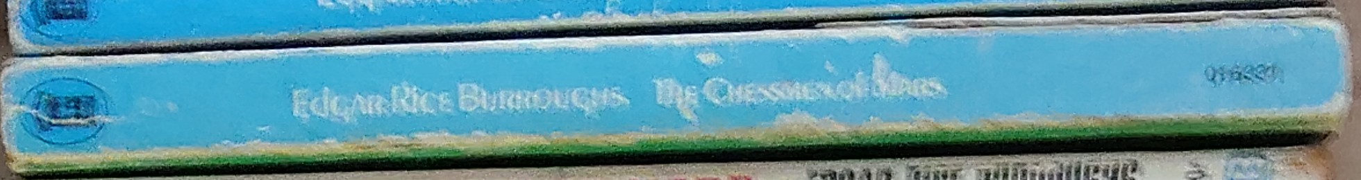 Edgar Rice Burroughs  THE CHESSMEN OF MARS spine of book image