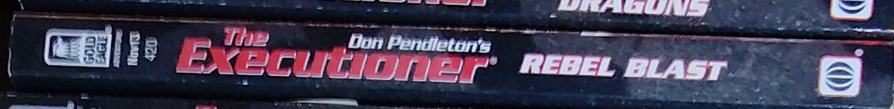 Don Pendleton  THE EXECUTIONER: REBEL BLAST spine of book image