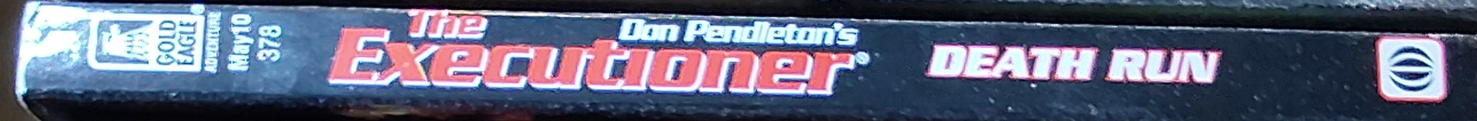Don Pendleton  THE EXECUTIONER: DEATH RUN spine of book image