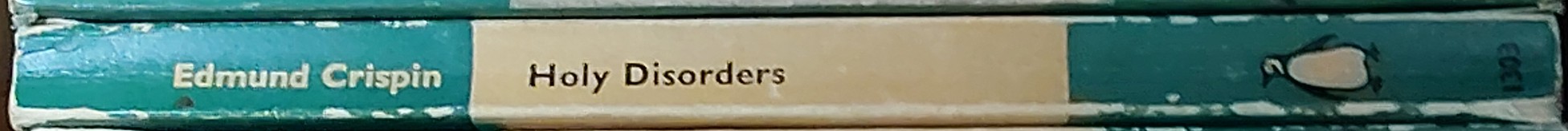 Edmund Crispin  HOLY DISORDERS spine of book image