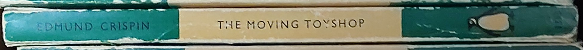 Edmund Crispin  THE MOVING TOYSHOP spine of book image