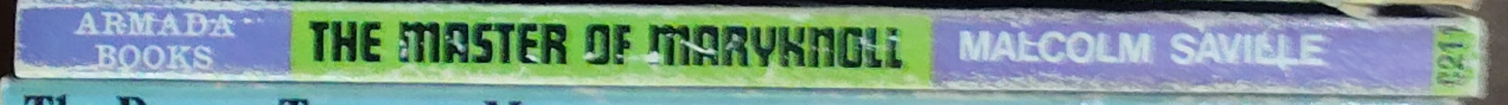 Malcolm Saville  THE MASTER OF MARYKNOLL spine of book image