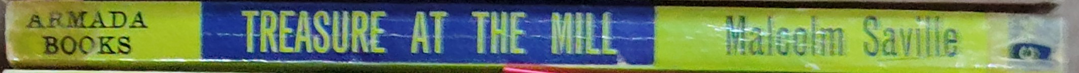 Malcolm Saville  TREASURE AT THE MILL spine of book image