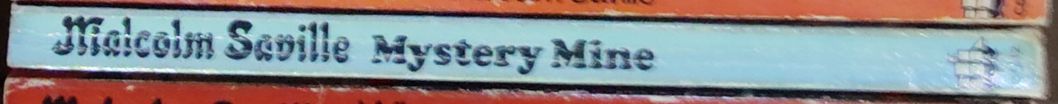 Malcolm Saville  MYSTERY MINE spine of book image