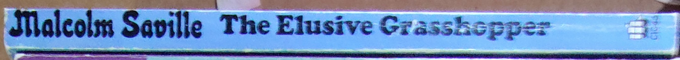 Malcolm Saville  THE ELUSIVE GRASSHOPPER spine of book image