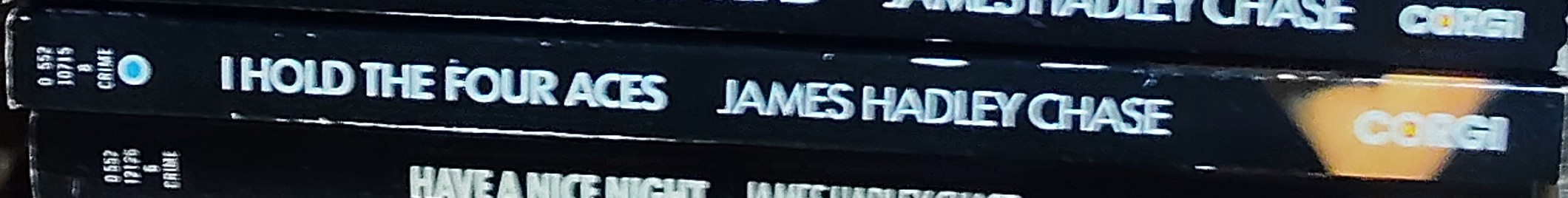 James Hadley Chase  I-HOLD THE FOUR ACES spine of book image