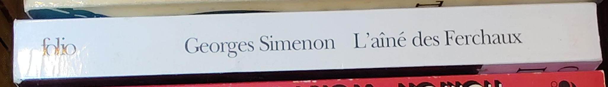 Georges Simenon  L'AINE DES FERCHAUX spine of book image