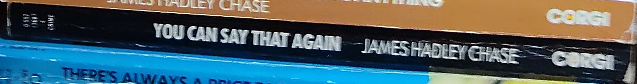 James Hadley Chase  YOU CAN SAY THAT AGAIN spine of book image