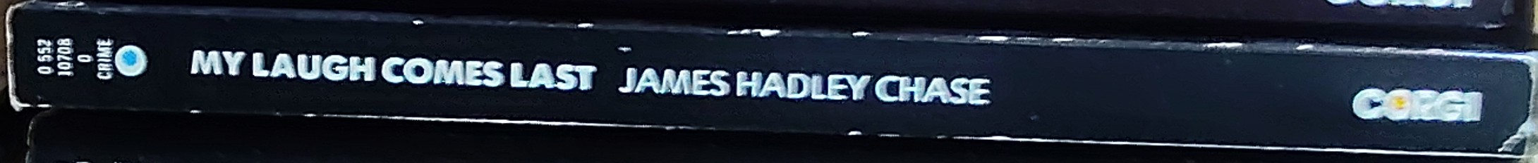 James Hadley Chase  MY LAUGH COMES LAST spine of book image