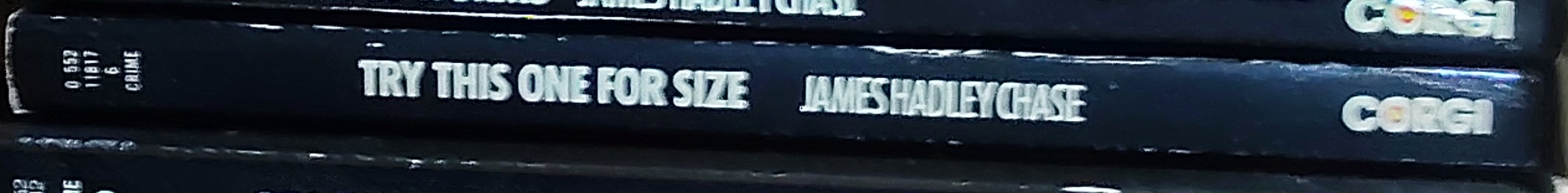 James Hadley Chase  TRY THIS ONE FOR SIZE spine of book image