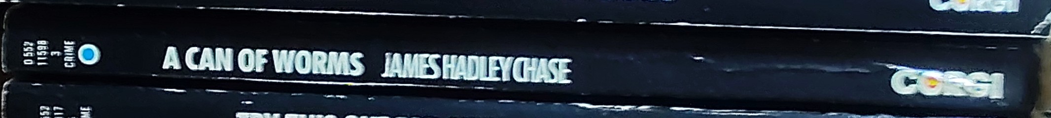 James Hadley Chase  A CAN OF WORMS spine of book image