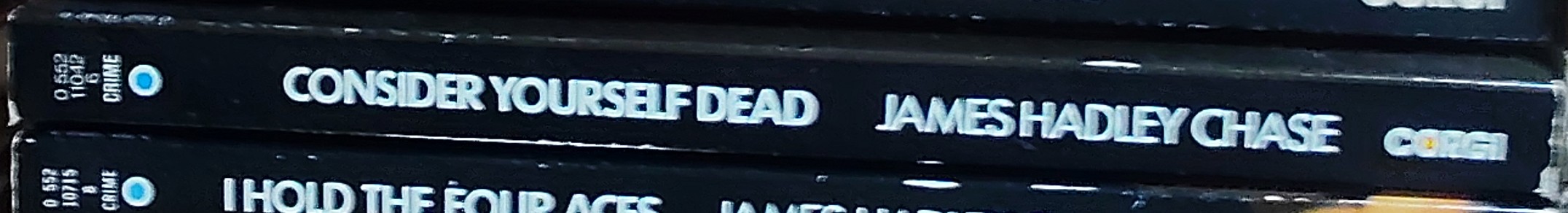 James Hadley Chase  CONSIDER YOURSELF DEAD spine of book image