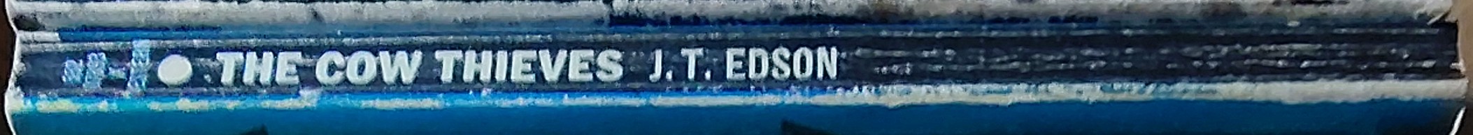 J.T. Edson  THE COW THIEVES spine of book image