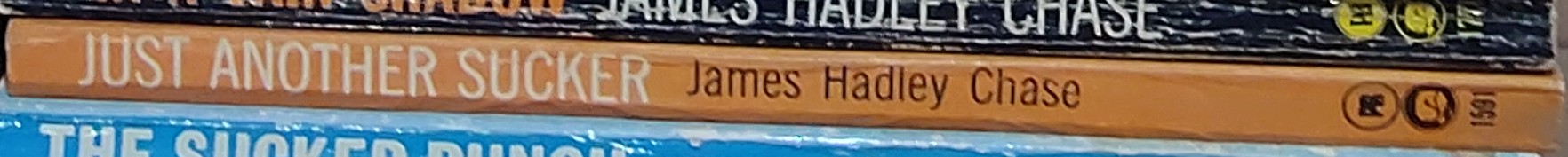 James Hadley Chase  JUST ANOTHER SUCKER spine of book image