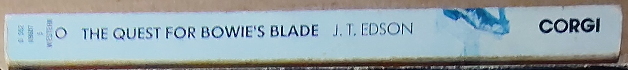 J.T. Edson  THE QUEST FOR BOWIE'S BLADE spine of book image