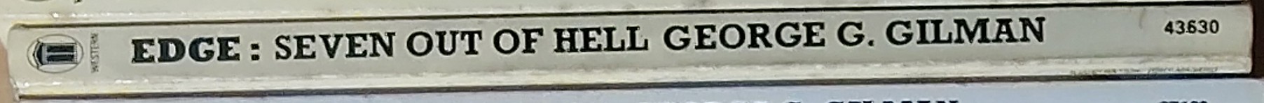 George G. Gilman  EDGE 8 SEVEN OUT OF HELL spine of book image