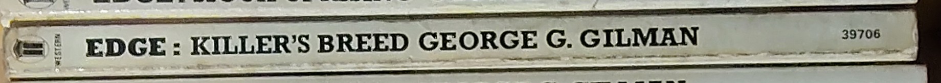 George G. Gilman  EDGE 4: KILLER'S BREED spine of book image